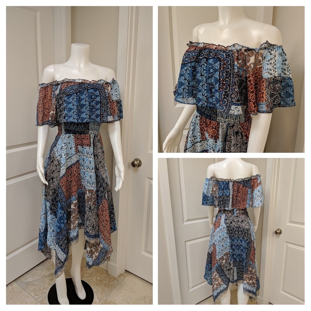 Rabbit Rabbit Rabbit Off Shoulder Dress